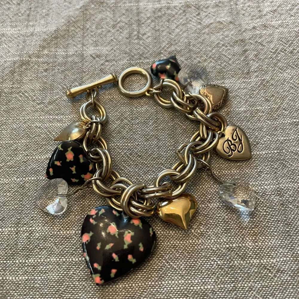 Betsey Johnson Gold and Silver Charm Bracelet - Picture 10 of 10
